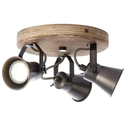 Plafondspot Seed, 3-lamps, zwart