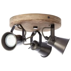 Plafondspot Seed, 3-lamps, zwart