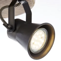 Plafondspot Seed, 3-lamps, zwart