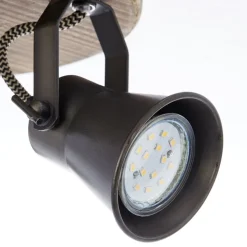 Plafondspot Seed, 3-lamps, zwart