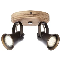 Plafondspot Seed, 2-lamps, zwart