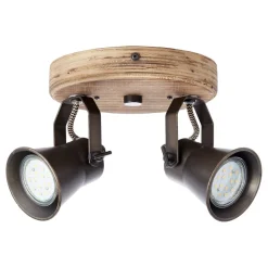 Plafondspot Seed, 2-lamps, zwart