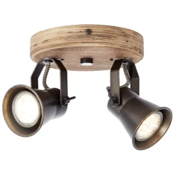 Plafondspot Seed, 2-lamps, zwart