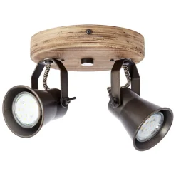 Plafondspot Seed, 2-lamps, zwart