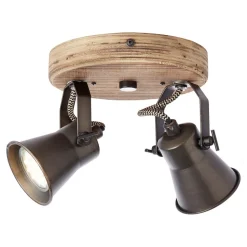 Plafondspot Seed, 2-lamps, zwart