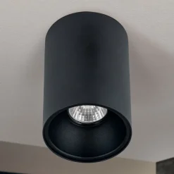 Plafondspot Starlight, rond, zwart