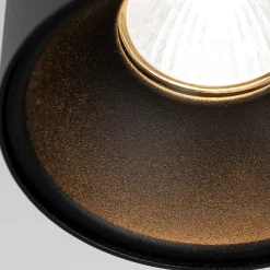 Plafondspot Starlight, rond, zwart