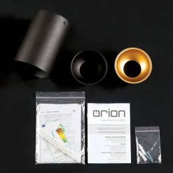 Plafondspot Starlight, rond, zwart