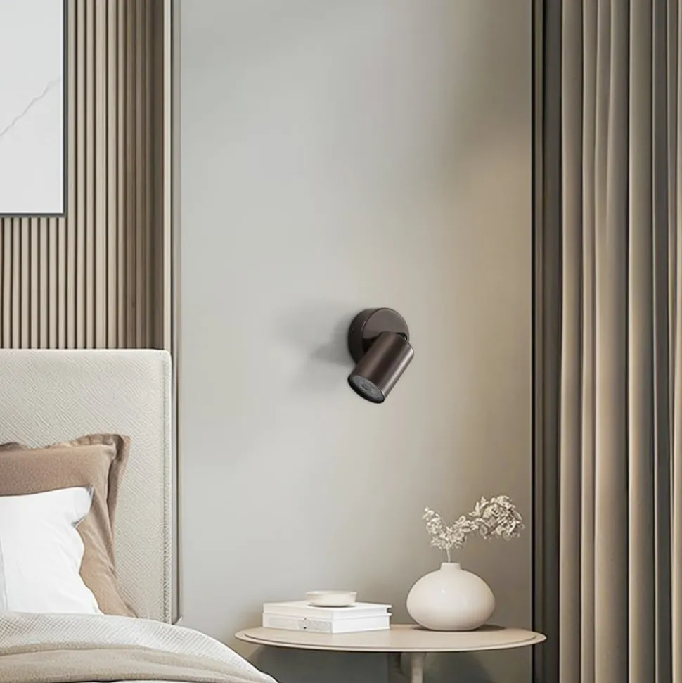 Plafondspot Top, verstelbaar, bruin, 1-lamp