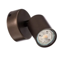 Plafondspot Top, verstelbaar, bruin, 1-lamp