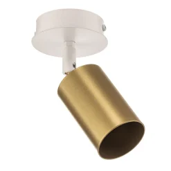 Plafondspot Zen 1-lamp in wit/goud