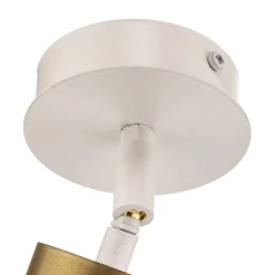 Plafondspot Zen 1-lamp in wit/goud