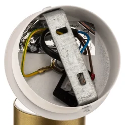 Plafondspot Zen 1-lamp in wit/goud