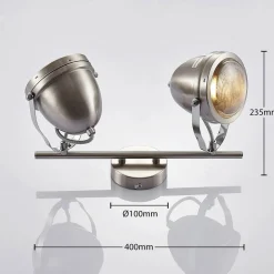 Plafondspot Zoja, met twee lampjes