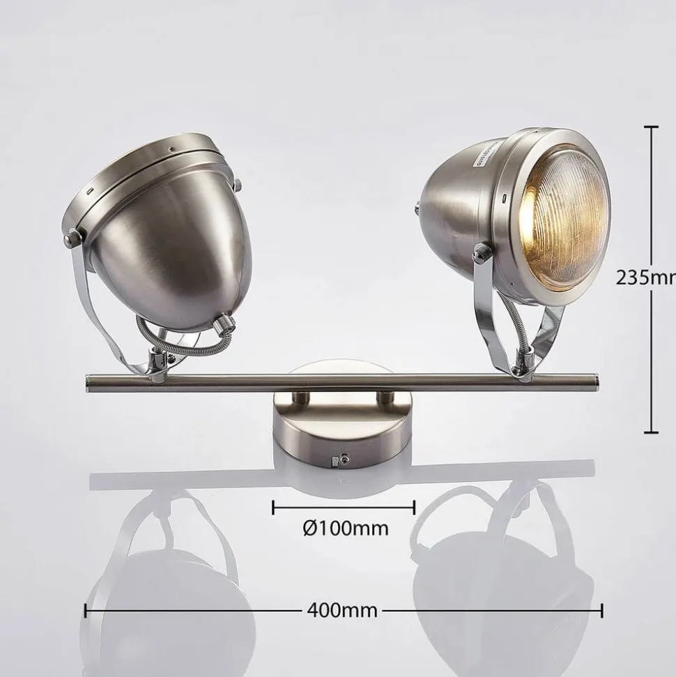 Plafondspot Zoja, met twee lampjes