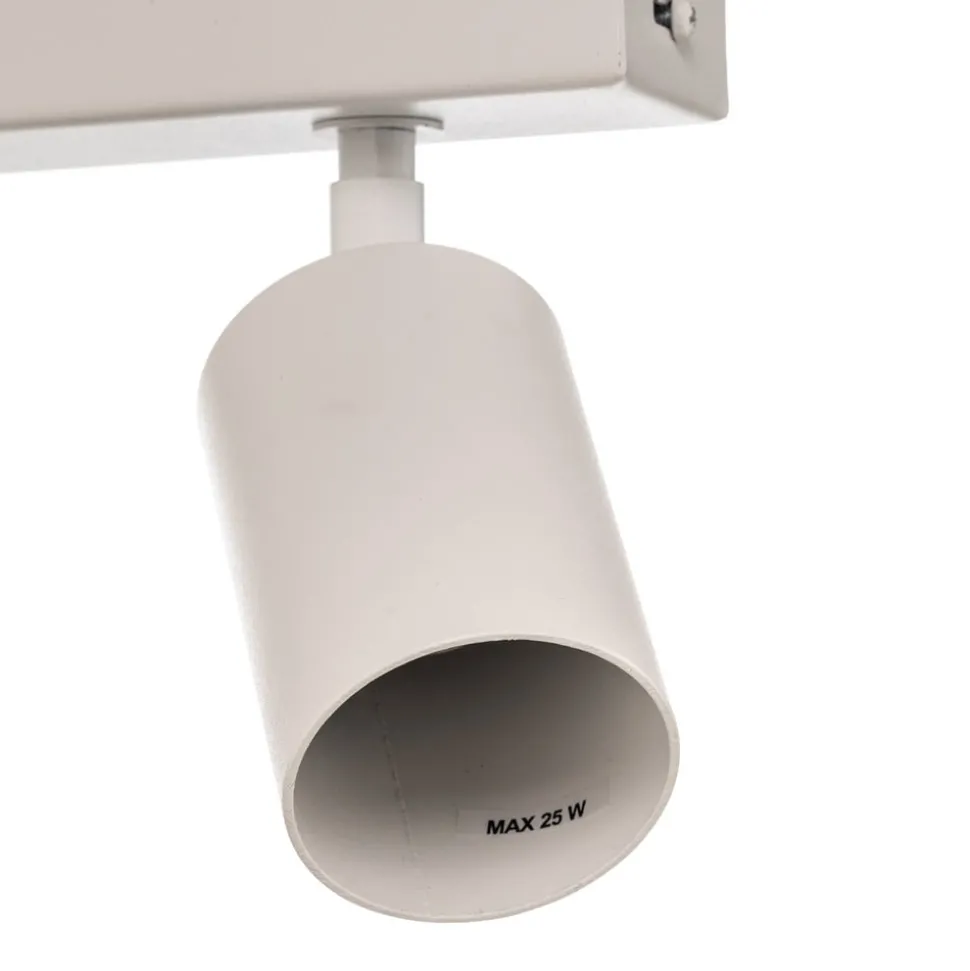 Plafondspot Zoom, 3-lamps, wit