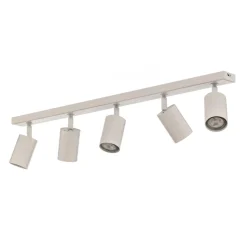 Plafondspot Zoom, 5-lamps, wit