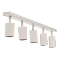 Plafondspot Zoom, 5-lamps, wit