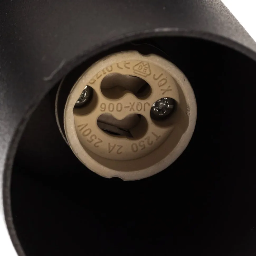 Plafondspot Zoom, 3-lamps, zwart