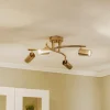 Plafondspots, goud, 4-lamps