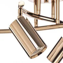 Plafondspots, goud, 4-lamps