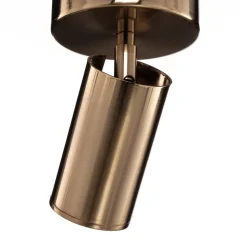 Plafondspots, messing antiek, 1-lamp