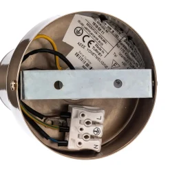 Plafondspots, messing antiek, 1-lamp