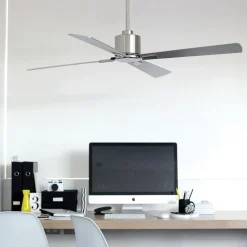 Plafondventilator Airfusion Climate DC, chroom, stil