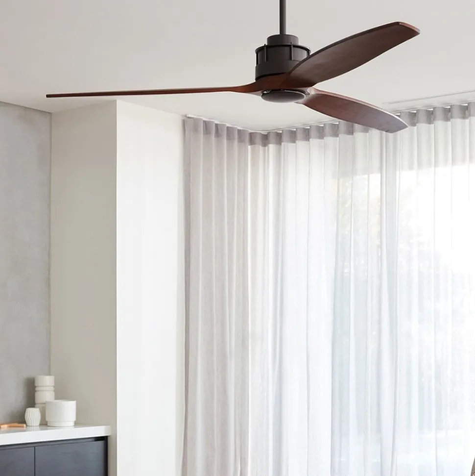 Plafondventilator Airfusion Akmani koa/brons geruisloos