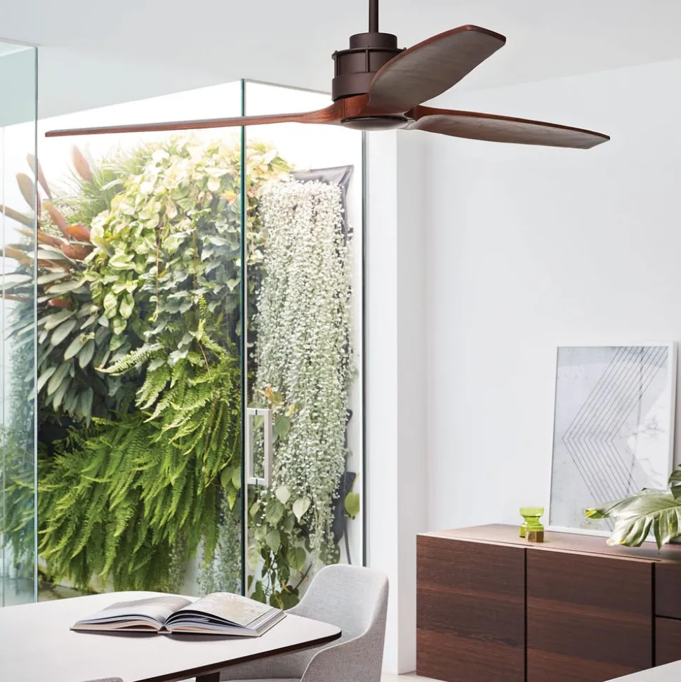 Plafondventilator Airfusion Akmani koa/brons geruisloos