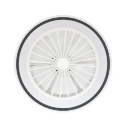 Plafondventilator Almeria LED CCT, wit/zwart