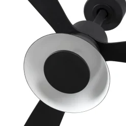 Plafondventilator Amelia Cone, LED lamp, zwart