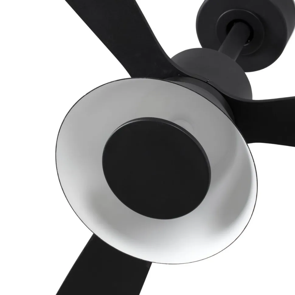 Plafondventilator Amelia Cone, LED lamp, zwart