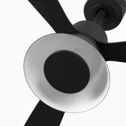 Plafondventilator Amelia Cone, LED lamp, zwart