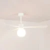 Plafondventilator Amelia Ball, LED lamp, wit