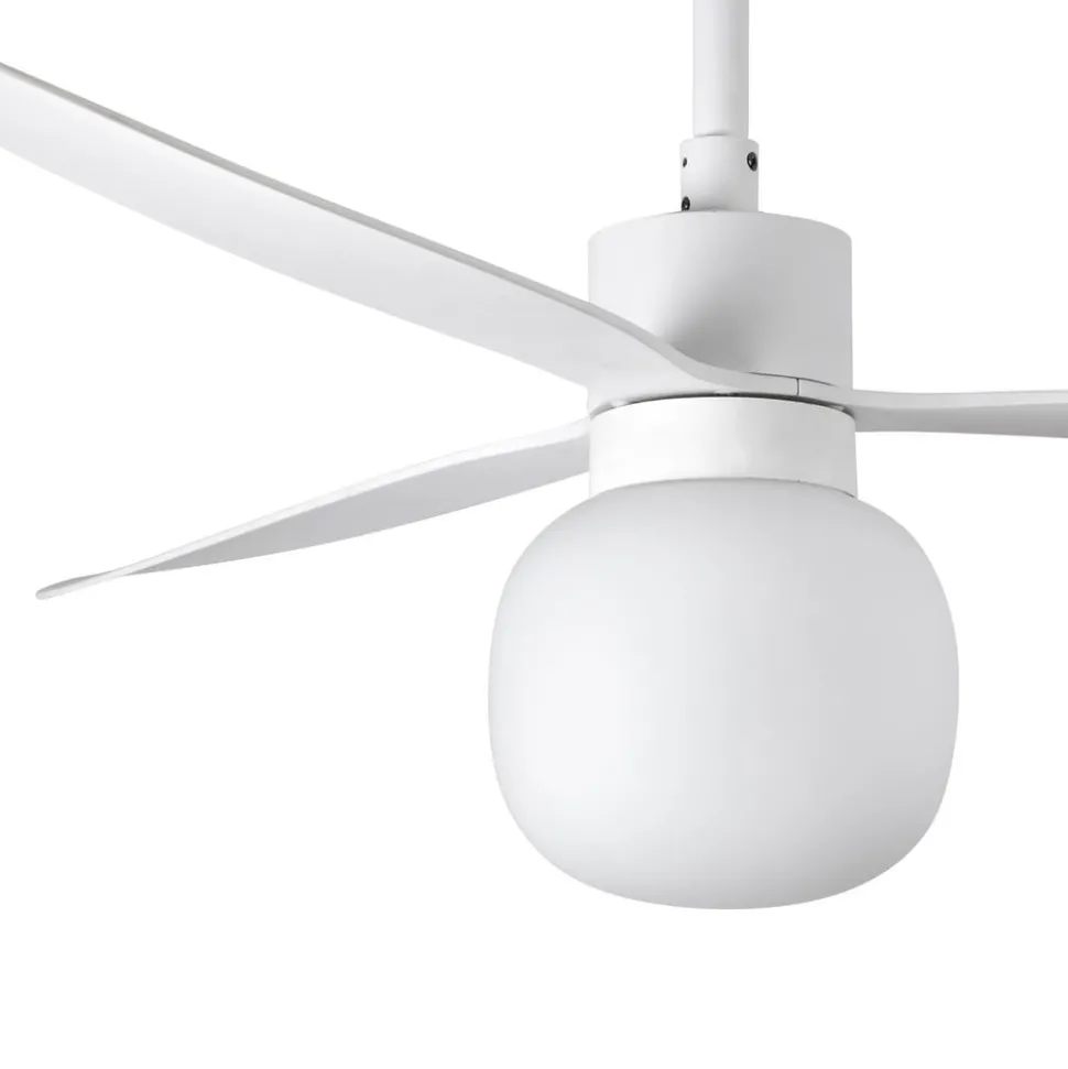 Plafondventilator Amelia Ball, LED lamp, wit