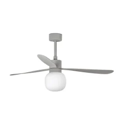 Plafondventilator Amelia Ball LED lamp grijs