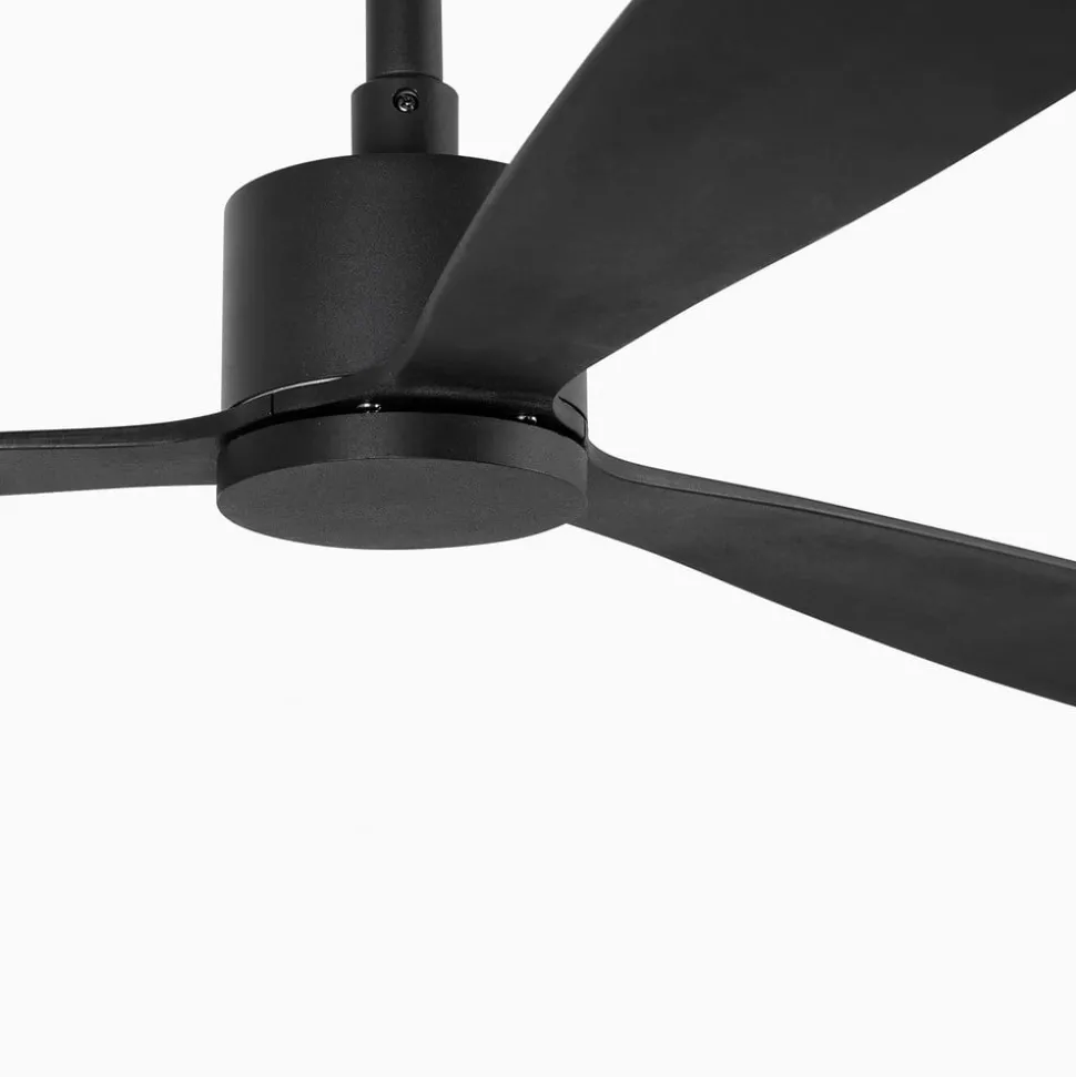 Plafondventilator Amelia, DC-motor 3 bladen zwart