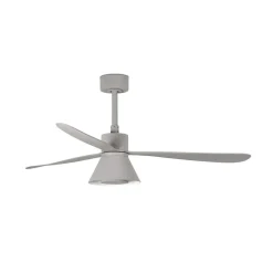 Plafondventilator Amelia Cone, LED lamp, grijs