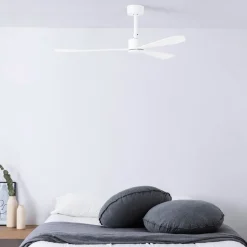 Plafondventilator Amelia, DC-motor, 3 bladen, wit