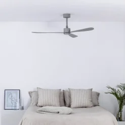 Plafondventilator Amelia, DC-motor, 3 bladen grijs