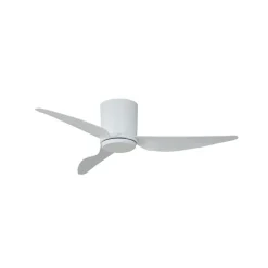 Plafondventilator Aulo, wit, DC, stil, Ø 123 cm