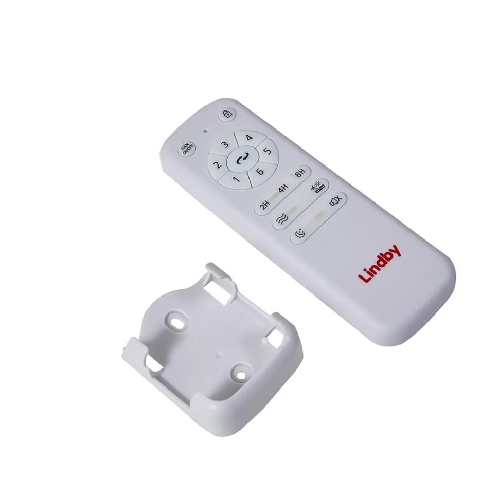 Plafondventilator Aulo, wit, DC, stil, Ø 123 cm