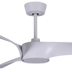 Plafondventilator Beacon met licht Line, wit, Ø 132 cm stil