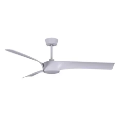 Plafondventilator Beacon met licht Line, wit, Ø 132 cm stil