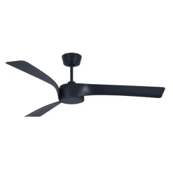 Plafondventilator Beacon met licht Line zwart 132 cm stil