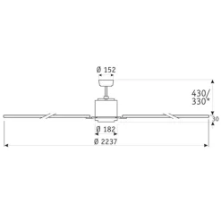 Plafondventilator Big Smooth Eco wit