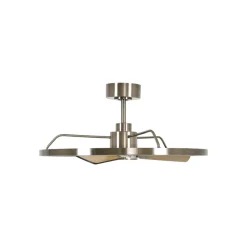 Plafondventilator Cessna, nikkel/eiken, DC, stil