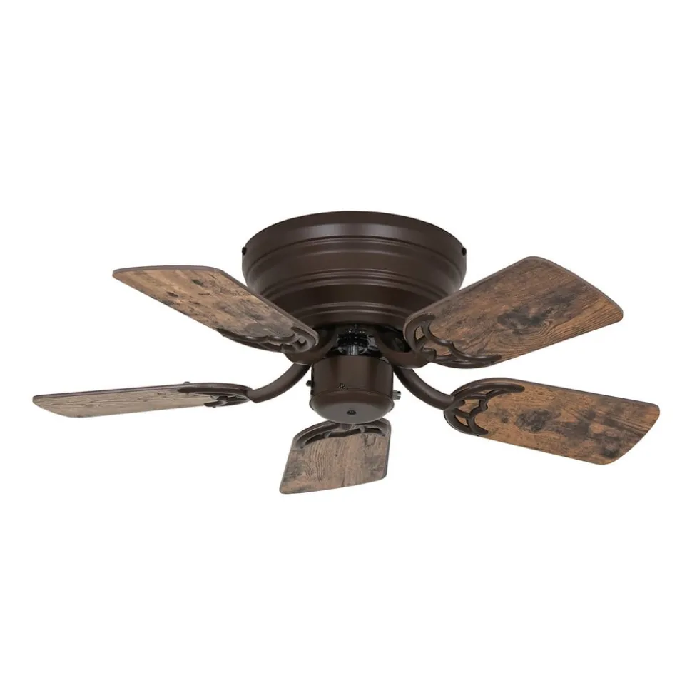 Plafondventilator Classic Flat III brons Ø 75 cm