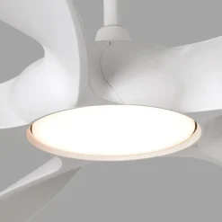 Plafondventilator Cocos L met LED lamp, DC, wit